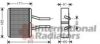 VAN WEZEL 27006193 Heat Exchanger, interior heating